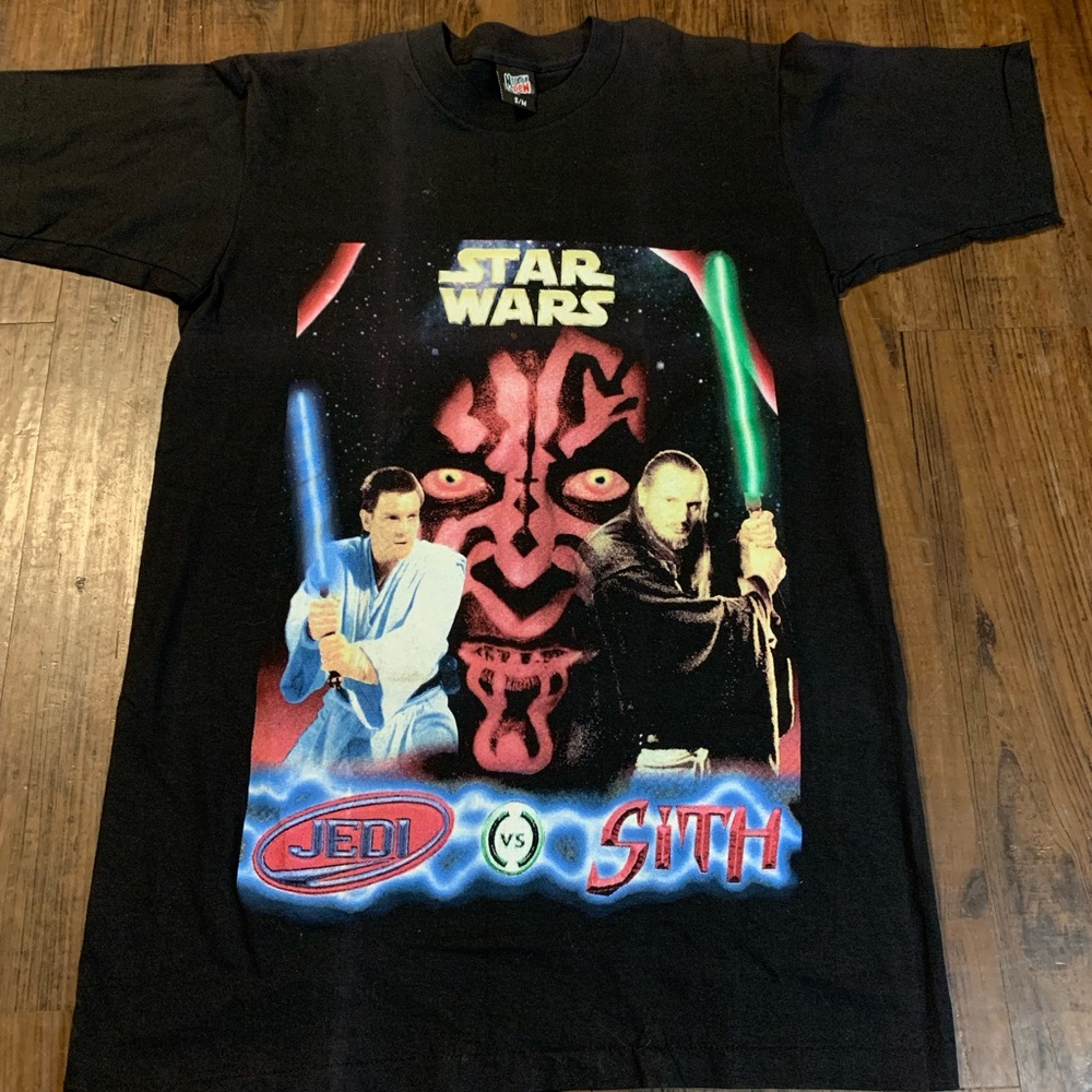 Vintage single stitch Star Wars Darth Maul Jedi versus the Sith mens medium